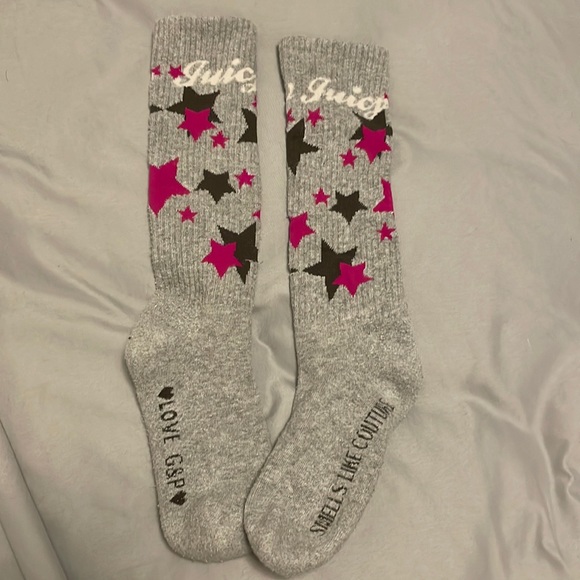 Authentic Y2k Vintage Juicy Couture thick calf socks - Picture 1 of 4